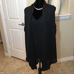 Elegant Black Sleeveless Top